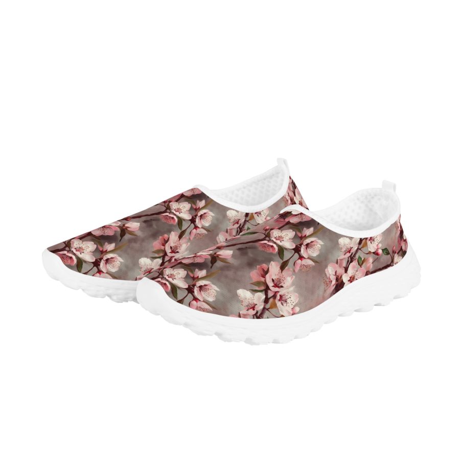 Colorful Flowers Women’s Mesh Running Shoes