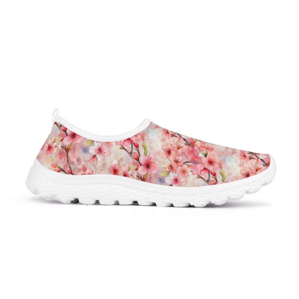 Colorful Flowers Women’s Mesh Running Shoes