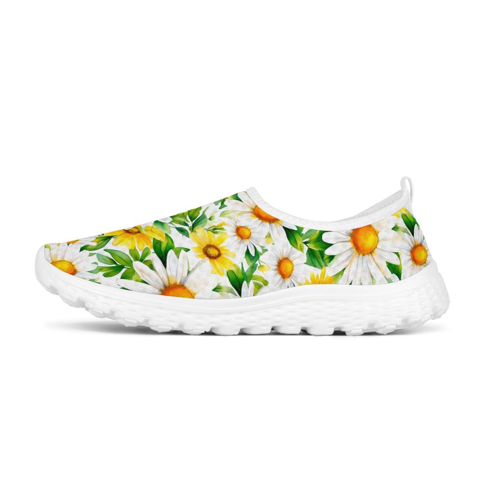 Colorful Flowers Women’s Mesh Running Shoes