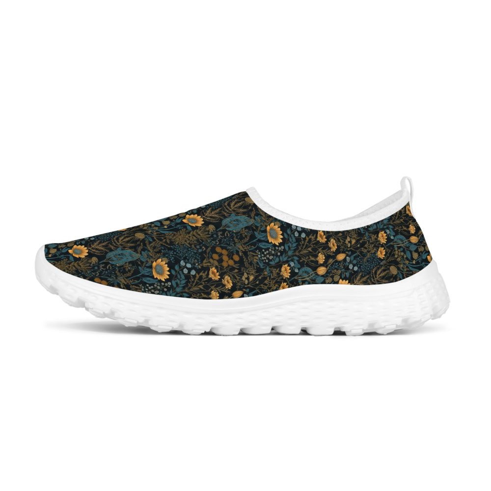 Colorful Flowers Women’s Mesh Running Shoes