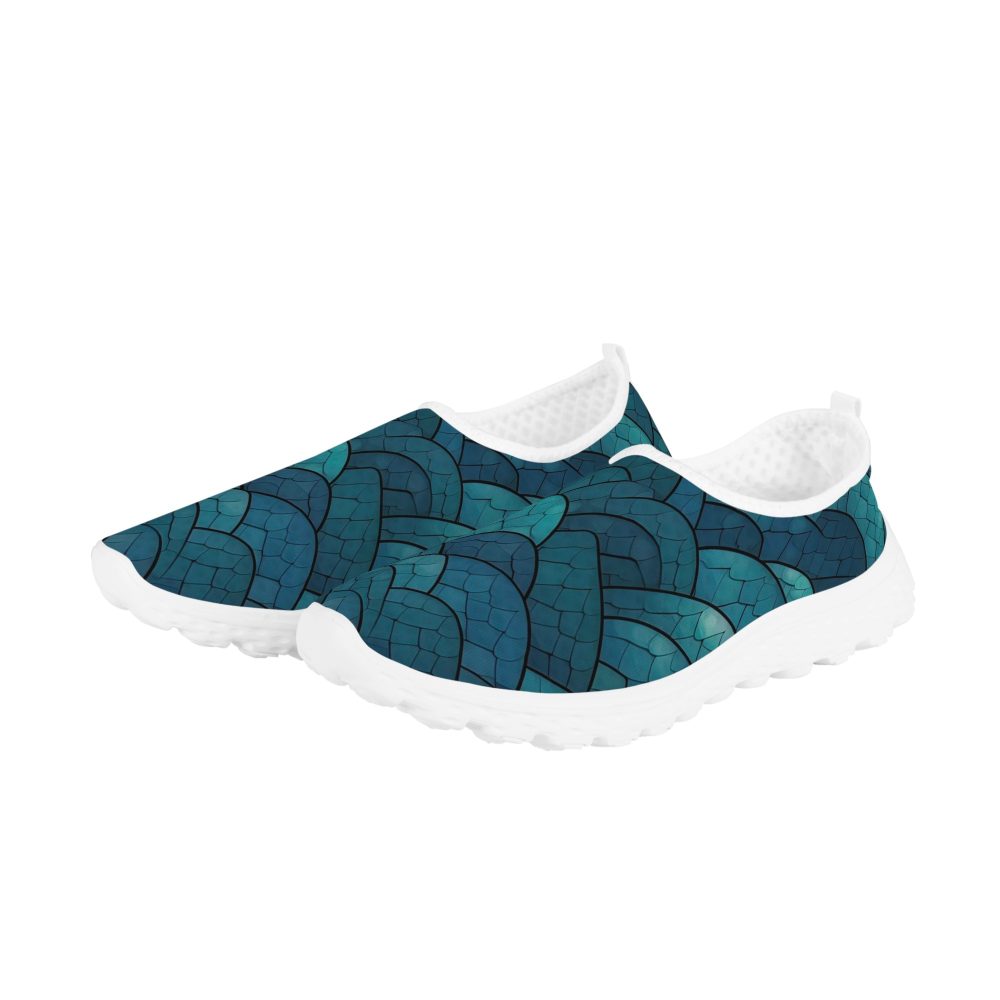 Fish Scales Design Women’s Mesh Running Shoes