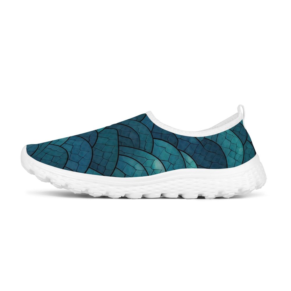 Fish Scales Design Women’s Mesh Running Shoes