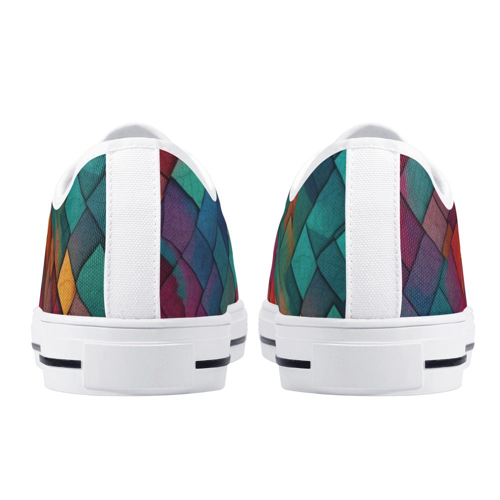 Colorful Mosaic Design Women’s Low Top Casual Shoes