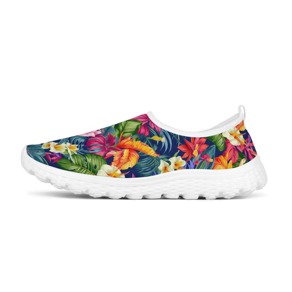 Colorful Flowers Women’s Mesh Running Shoes