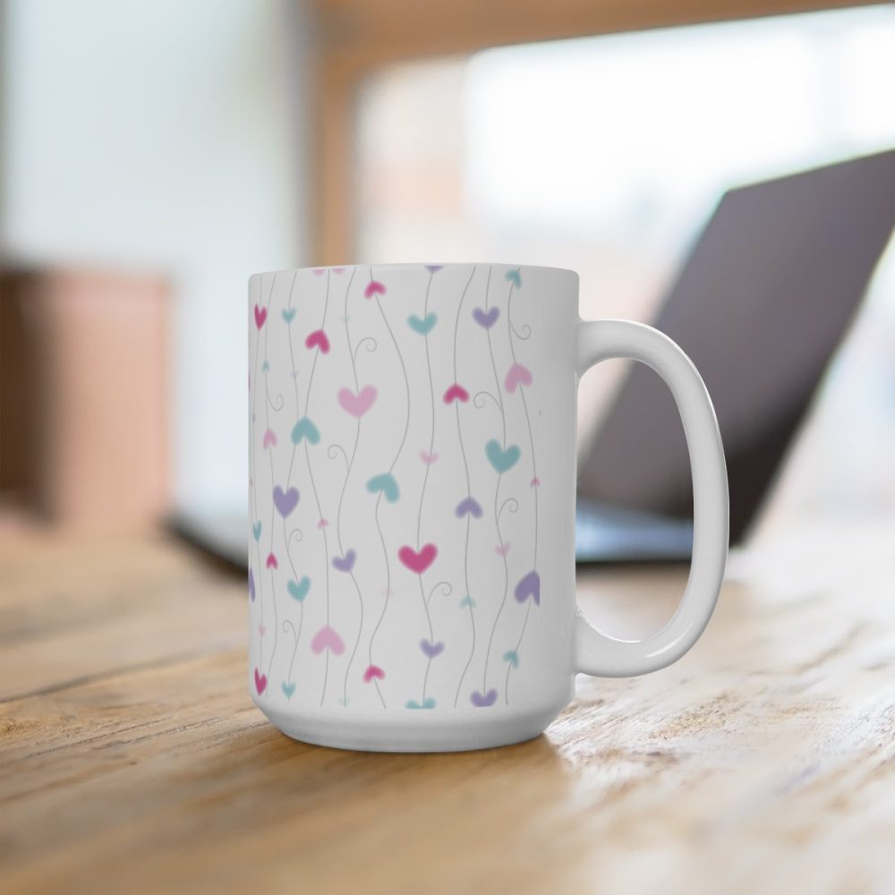 Lovely Pastel Hearts Coffee Mug