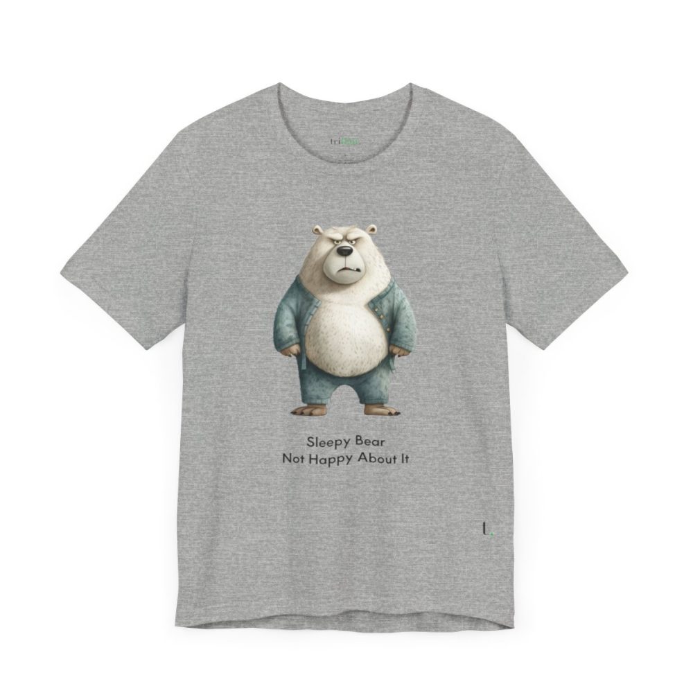 Sleepy Angry Polar Bear – Unisex T-shirt