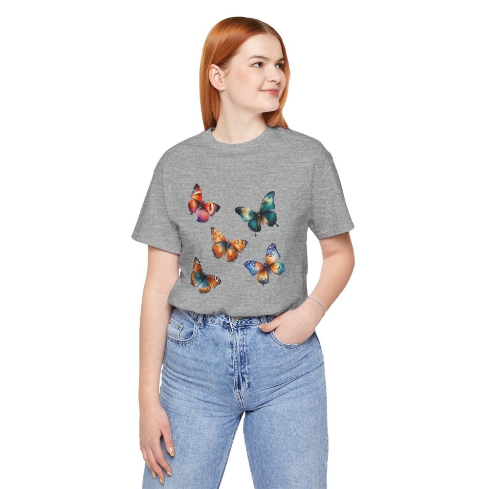 Colorful Watercolor Butterflies – Unisex T-shirt