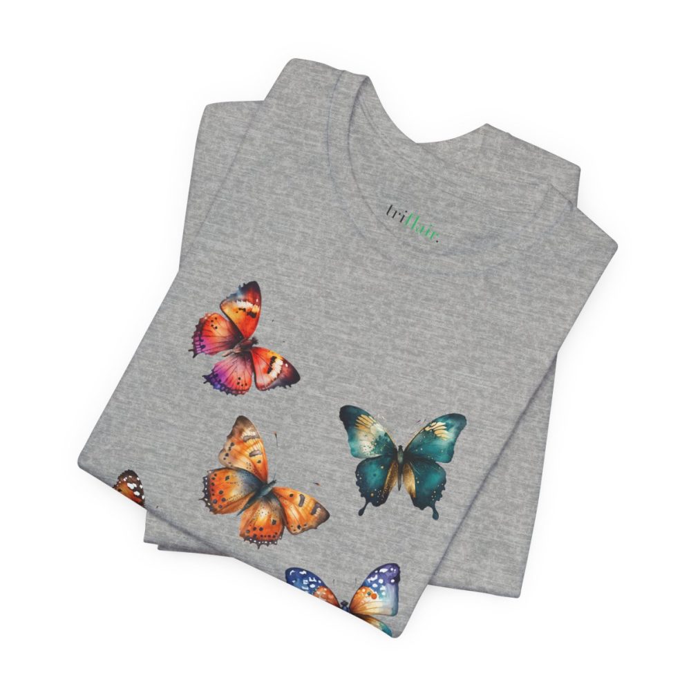 Colorful Watercolor Butterflies – Unisex T-shirt