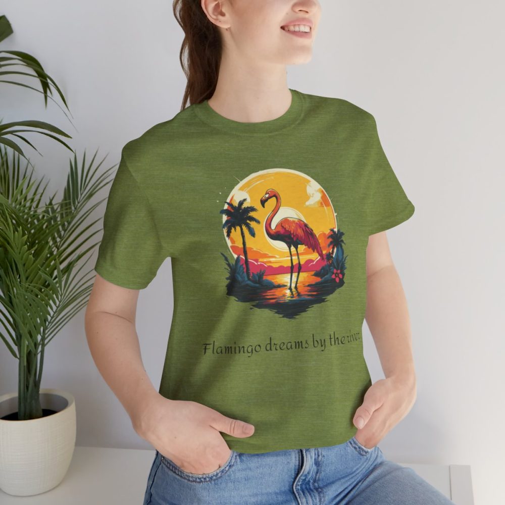 Flamingo Sunset – Unisex T-shirt