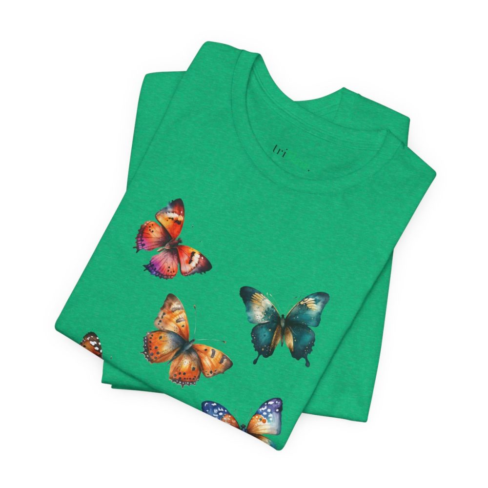 Colorful Watercolor Butterflies – Unisex T-shirt