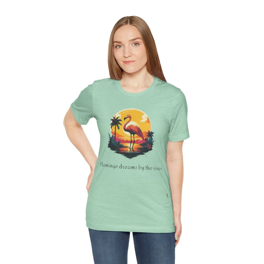 Flamingo Sunset – Unisex T-shirt