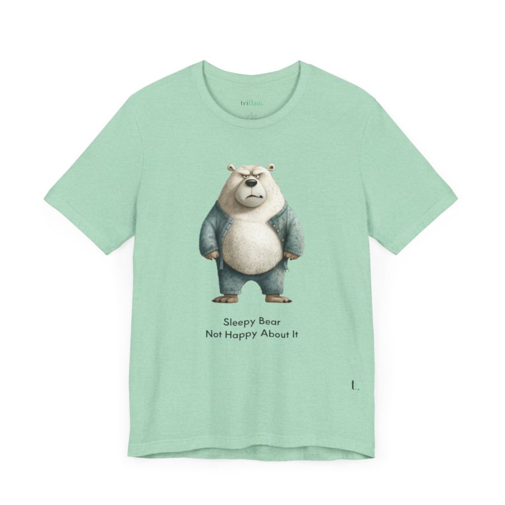 Sleepy Angry Polar Bear – Unisex T-shirt