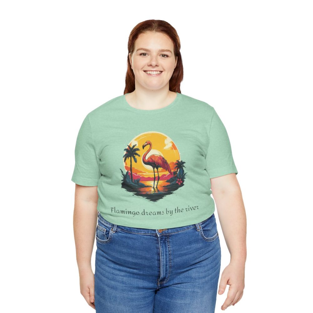 Flamingo Sunset – Unisex T-shirt