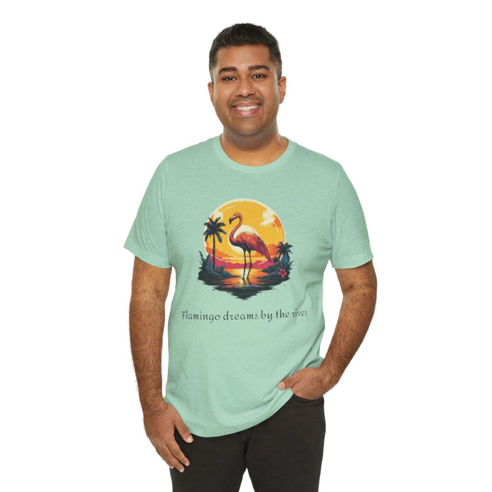 Flamingo Sunset – Unisex T-shirt