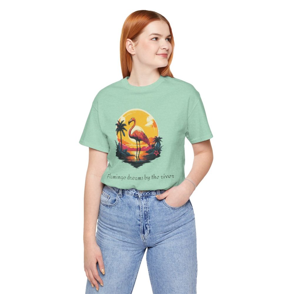 Flamingo Sunset – Unisex T-shirt