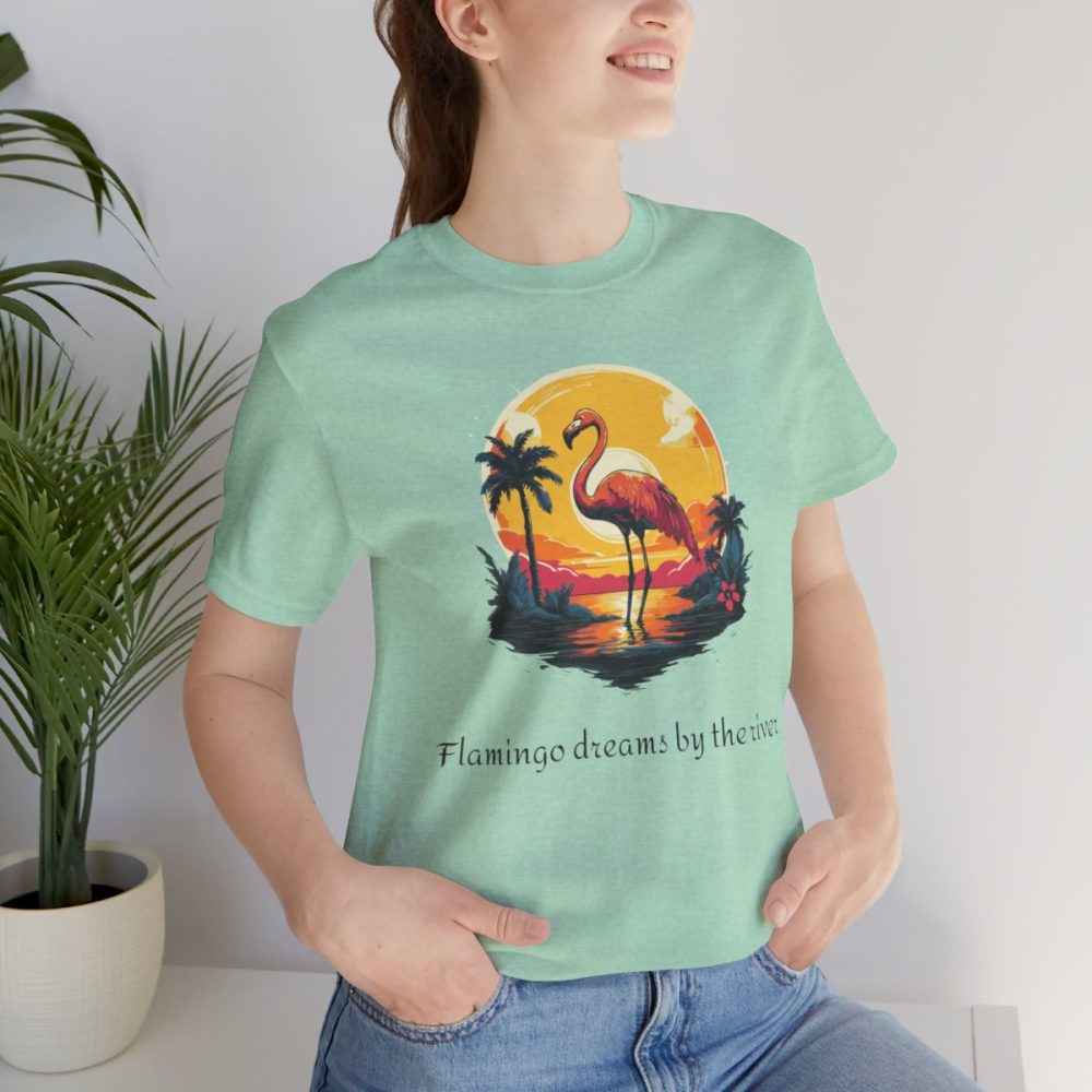 Flamingo Sunset – Unisex T-shirt