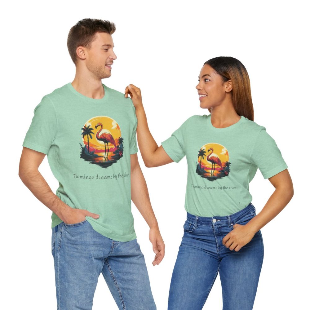 Flamingo Sunset – Unisex T-shirt