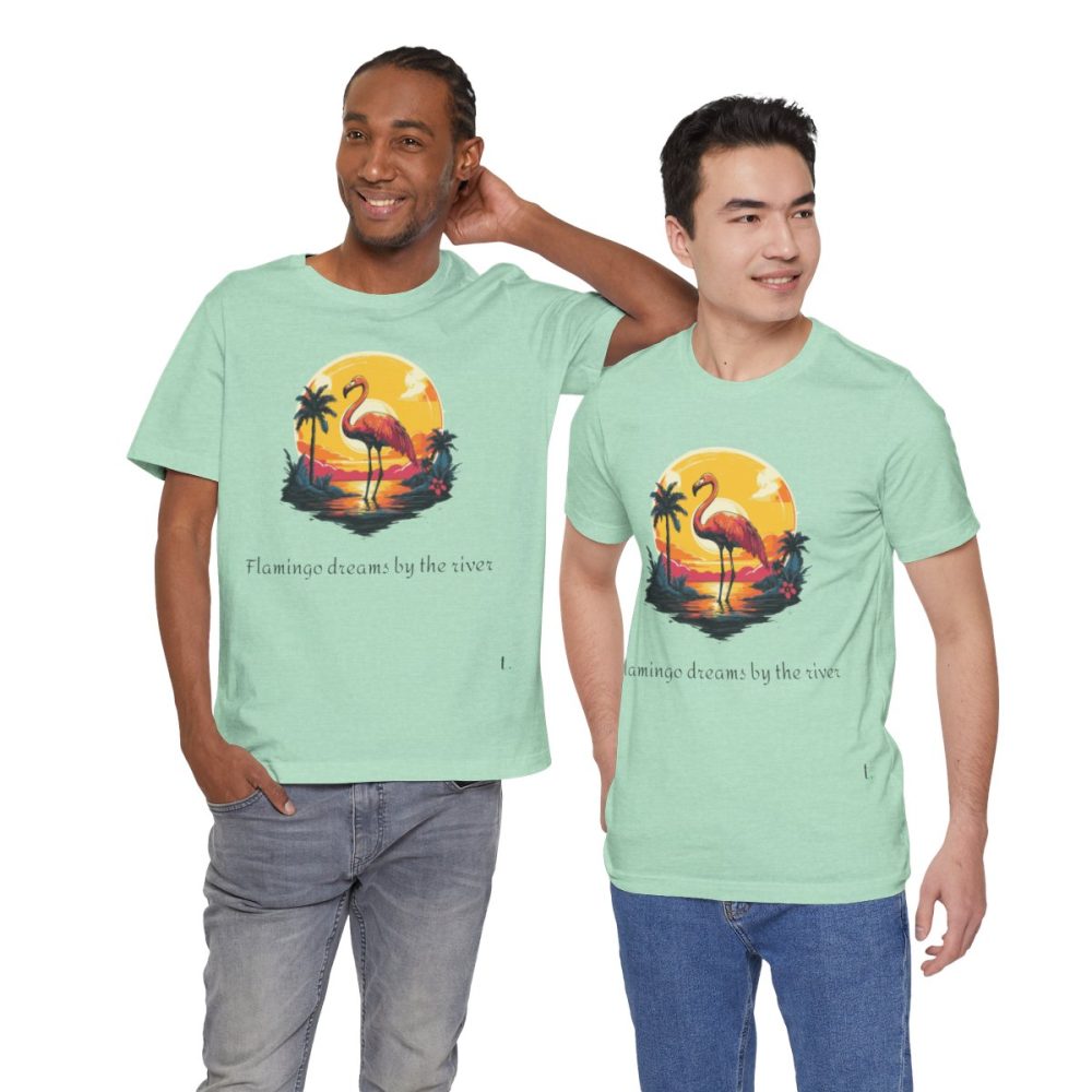 Flamingo Sunset – Unisex T-shirt