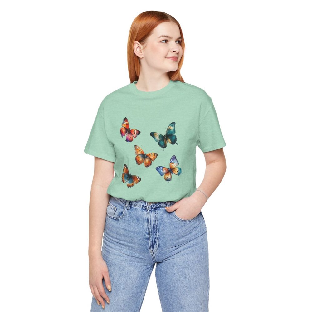 Colorful Watercolor Butterflies – Unisex T-shirt