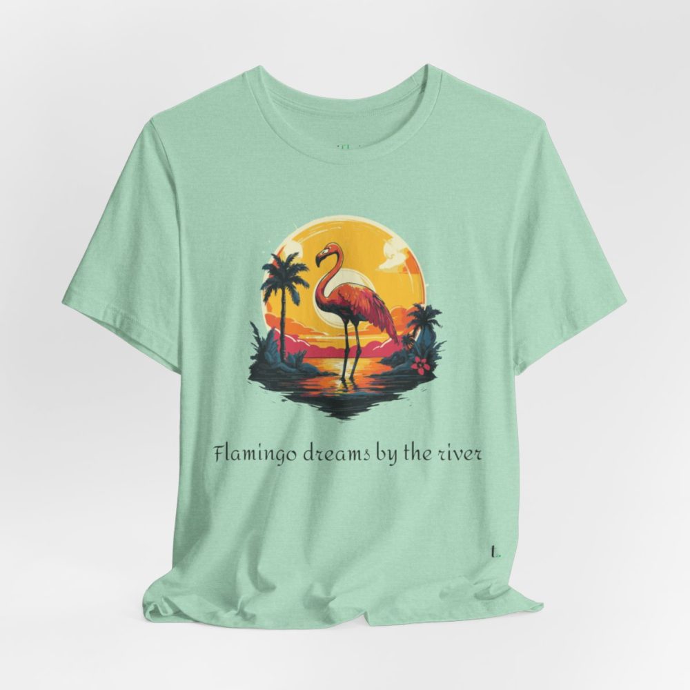 Flamingo Sunset – Unisex T-shirt