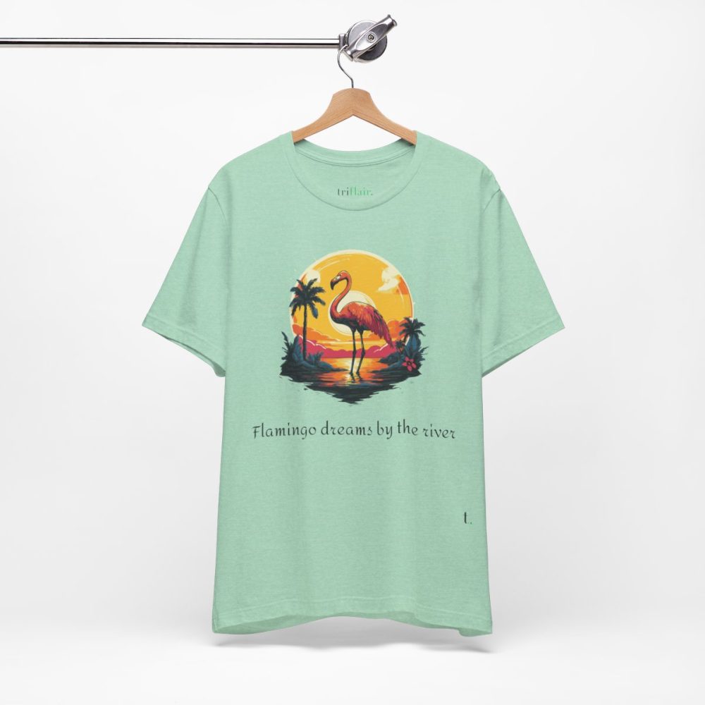 Flamingo Sunset – Unisex T-shirt