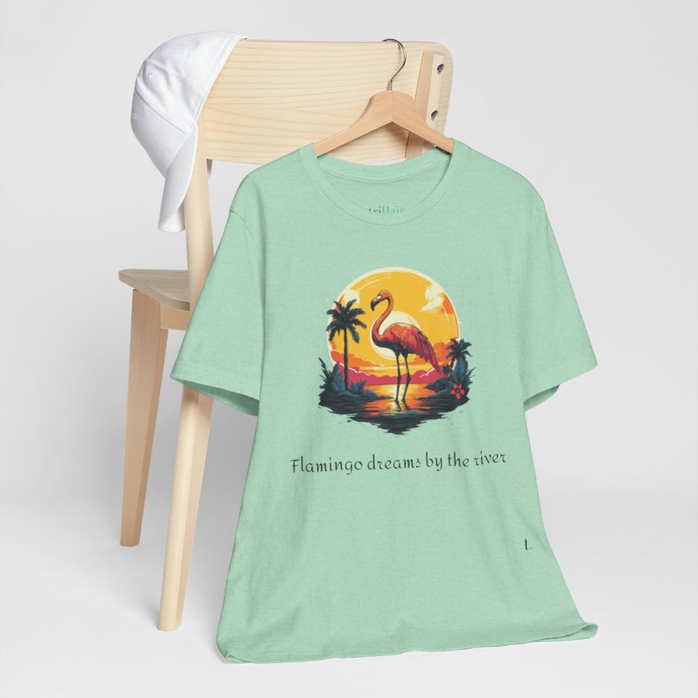 Flamingo Sunset – Unisex T-shirt