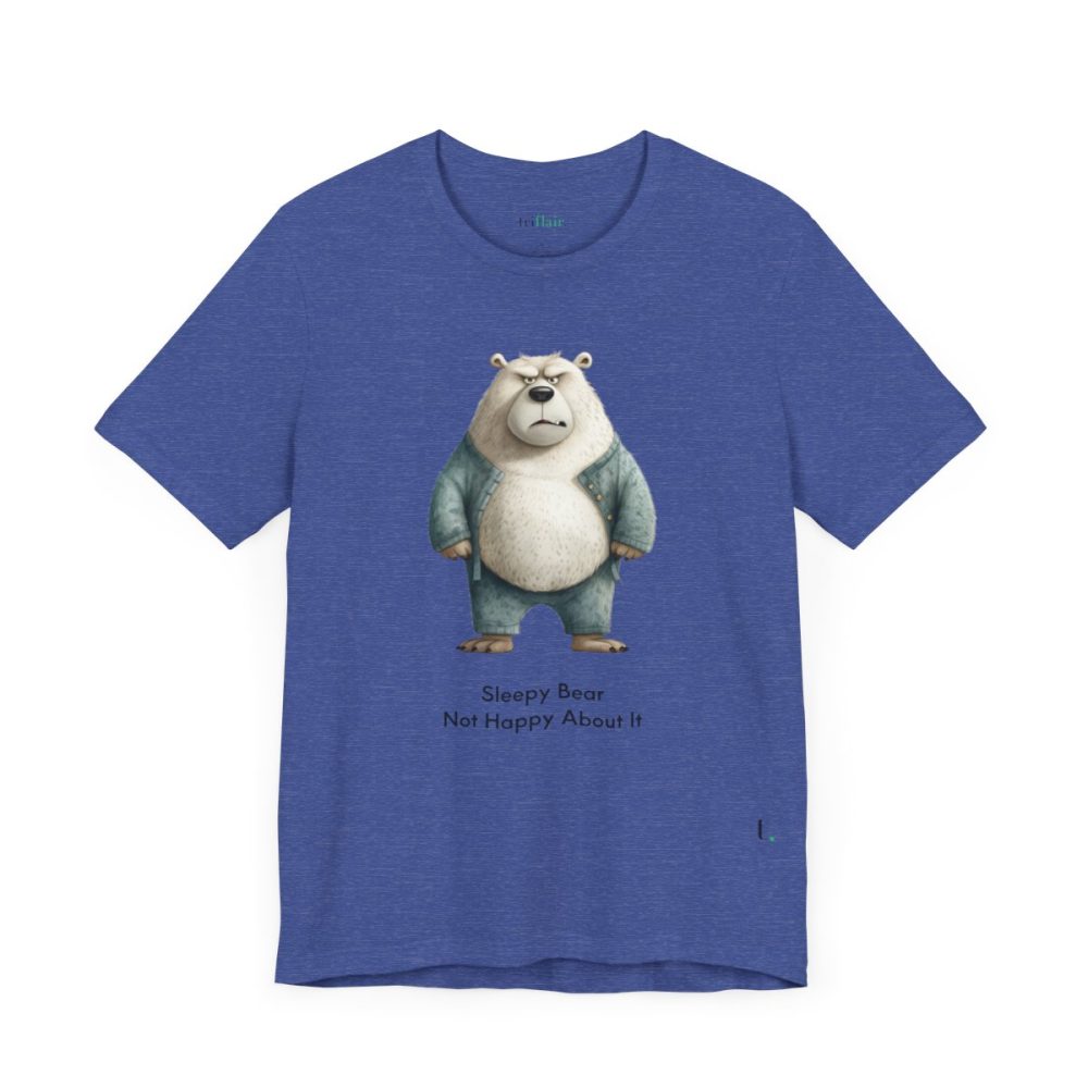 Sleepy Angry Polar Bear – Unisex T-shirt