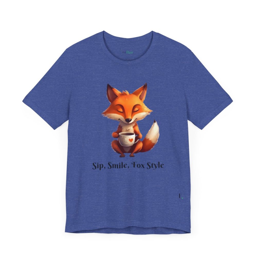 Morning Coffee Fox – Unisex T-shirt