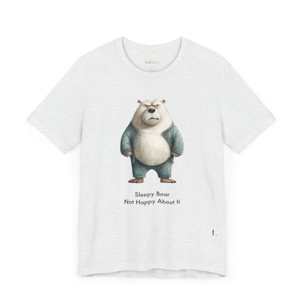 Sleepy Angry Polar Bear – Unisex T-shirt