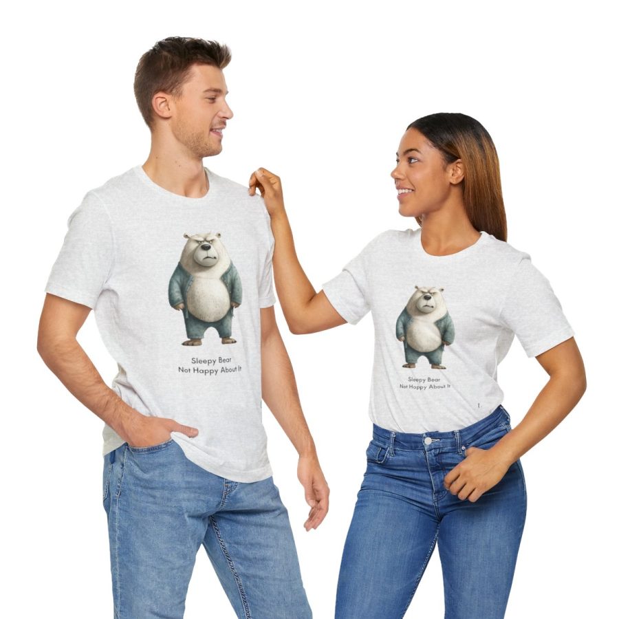 Sleepy Angry Polar Bear – Unisex T-shirt