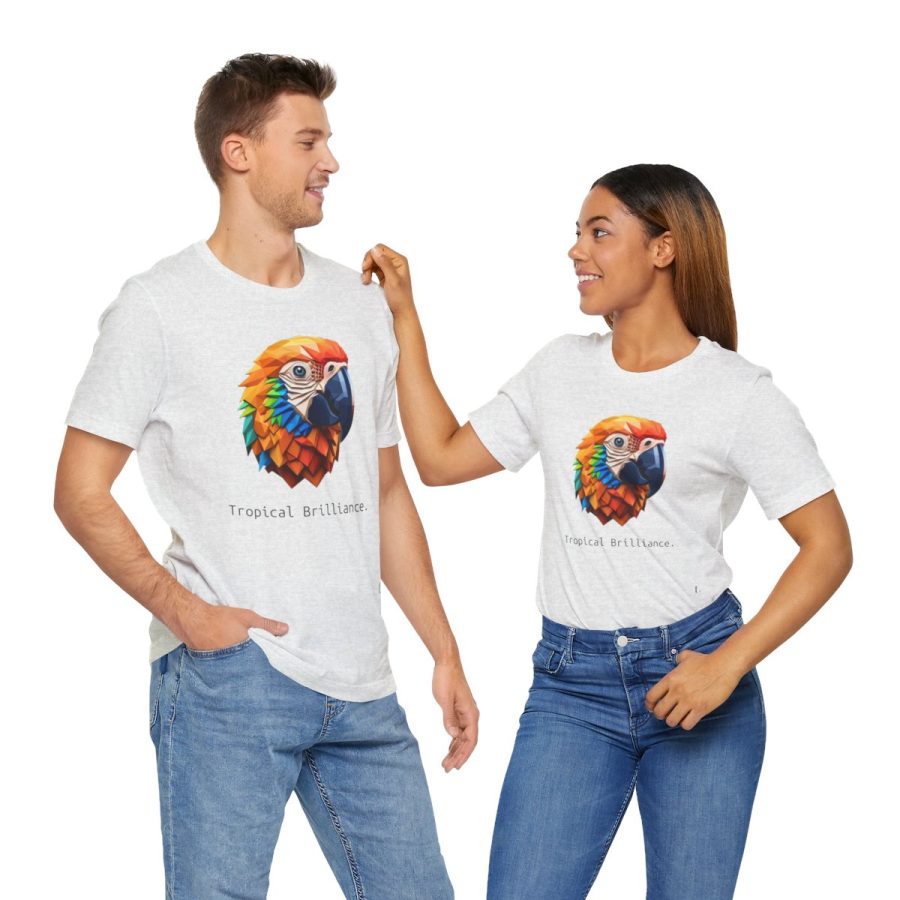 Tropical Brilliance – Colorful Parrot Unisex T-shirt