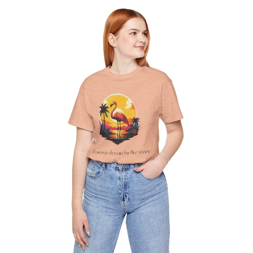 Flamingo Sunset – Unisex T-shirt