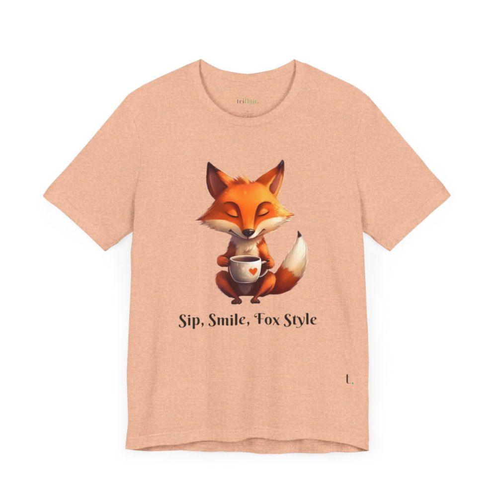 Morning Coffee Fox – Unisex T-shirt