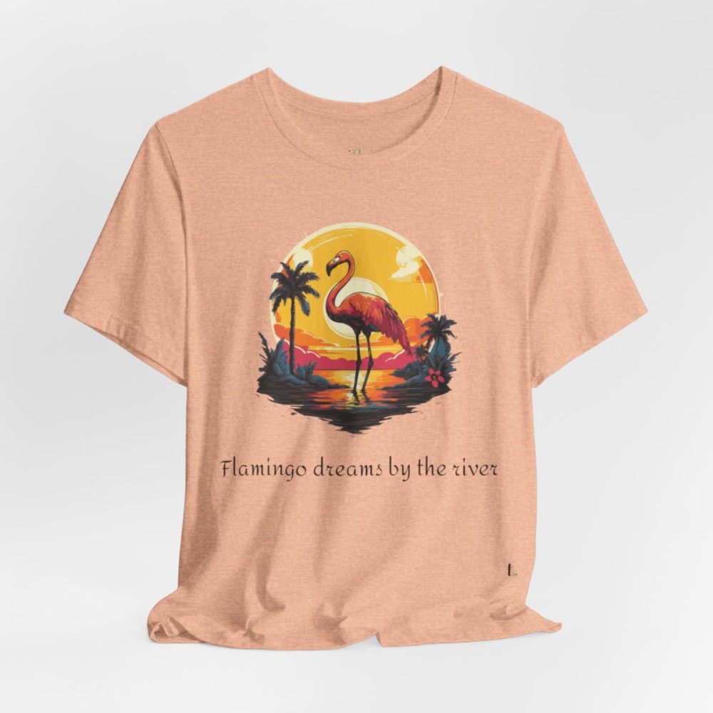 Flamingo Sunset – Unisex T-shirt