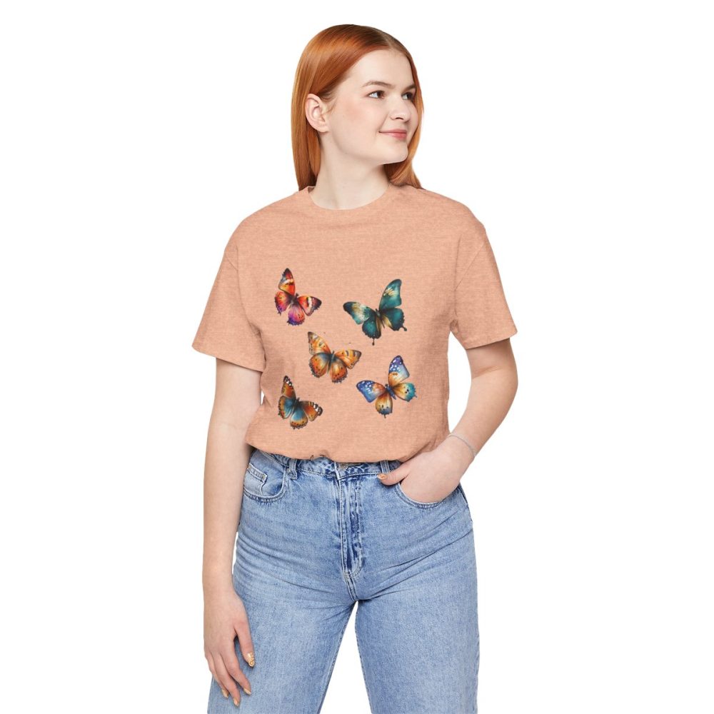 Colorful Watercolor Butterflies – Unisex T-shirt