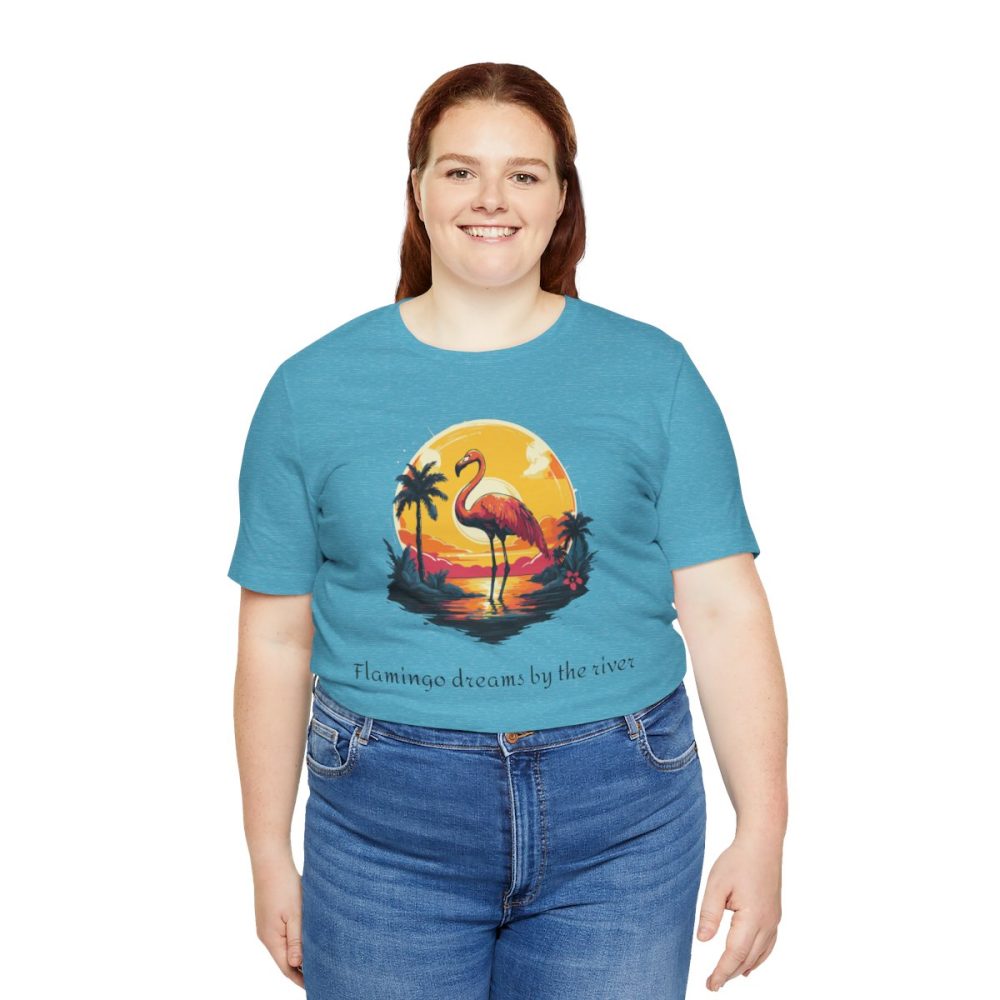 Flamingo Sunset – Unisex T-shirt