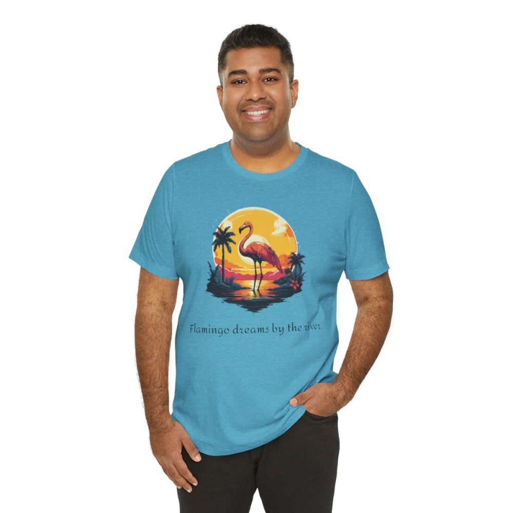 Flamingo Sunset – Unisex T-shirt