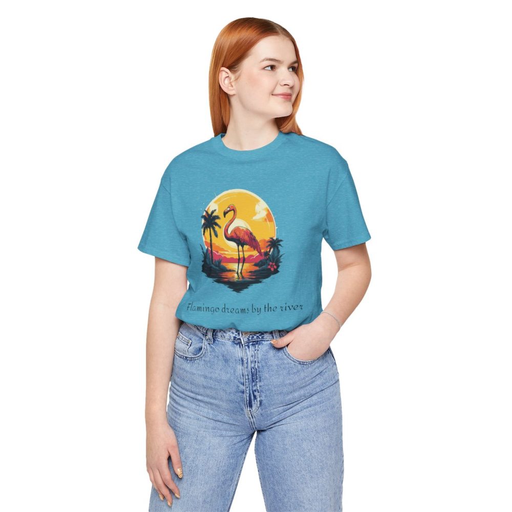 Flamingo Sunset – Unisex T-shirt