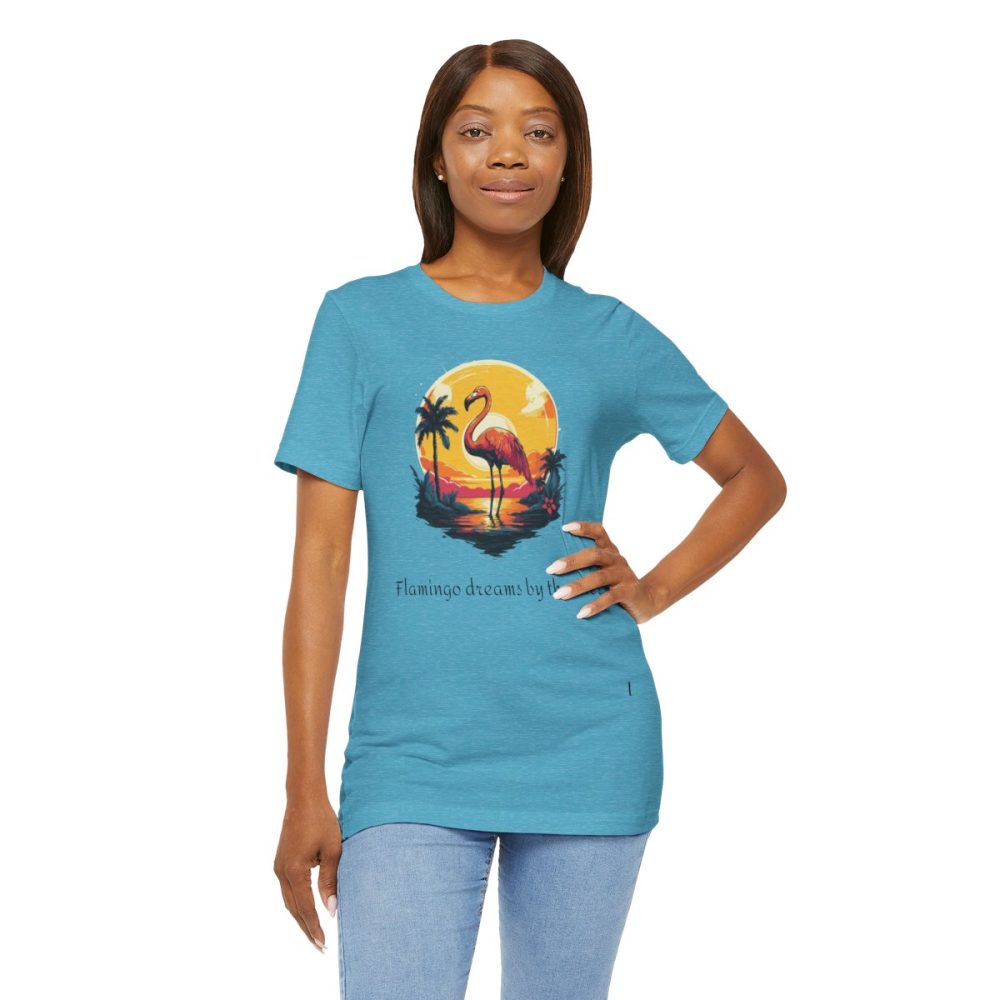 Flamingo Sunset – Unisex T-shirt