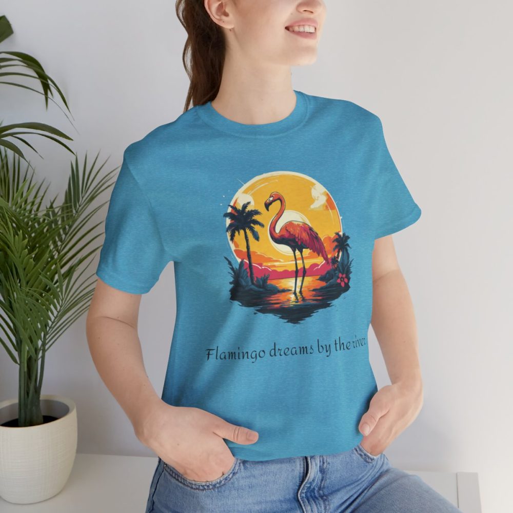 Flamingo Sunset – Unisex T-shirt