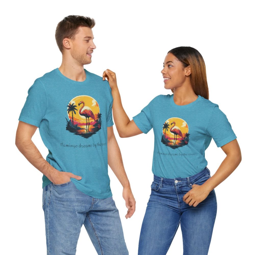 Flamingo Sunset – Unisex T-shirt