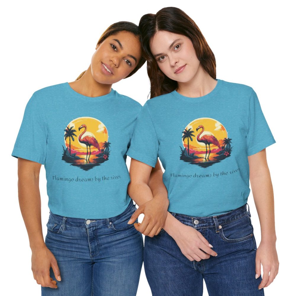 Flamingo Sunset – Unisex T-shirt