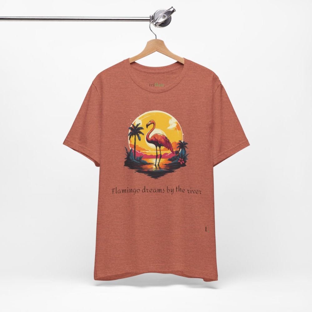 Flamingo Sunset – Unisex T-shirt