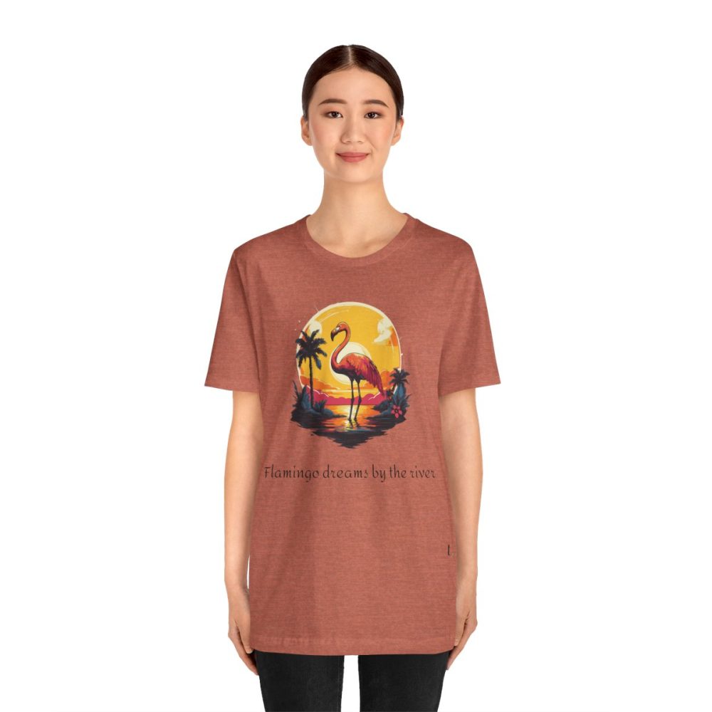 Flamingo Sunset – Unisex T-shirt