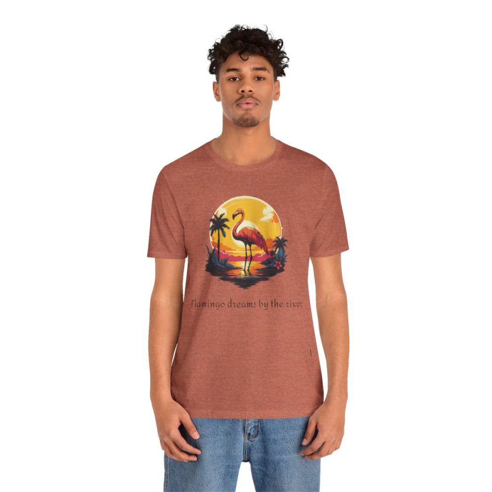 Flamingo Sunset – Unisex T-shirt