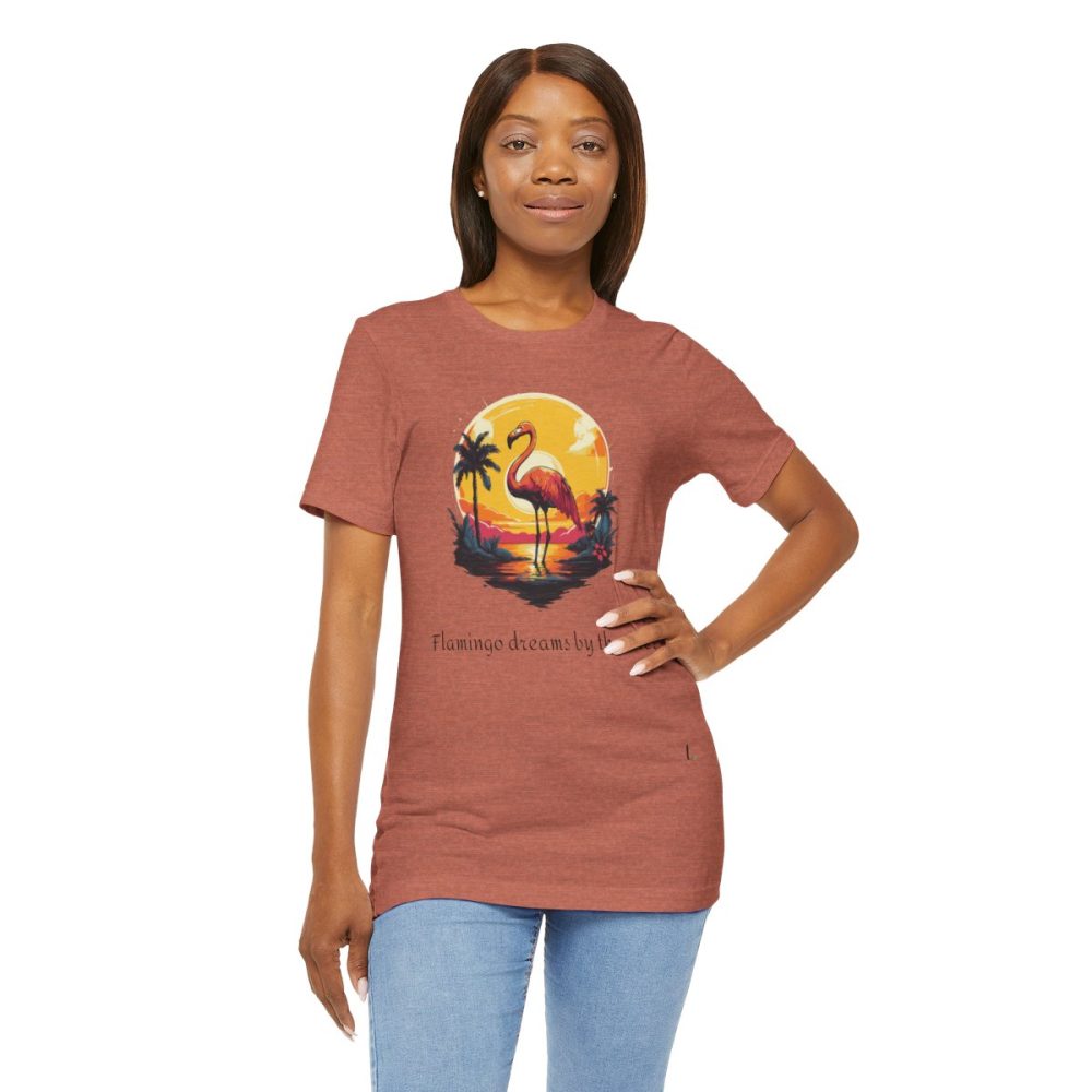 Flamingo Sunset – Unisex T-shirt