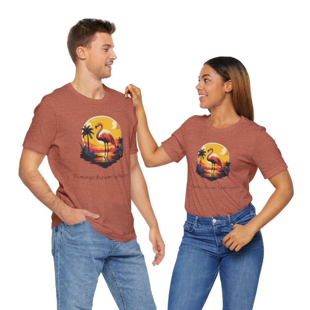 Flamingo Sunset – Unisex T-shirt