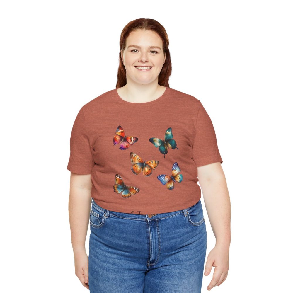 Colorful Watercolor Butterflies – Unisex T-shirt