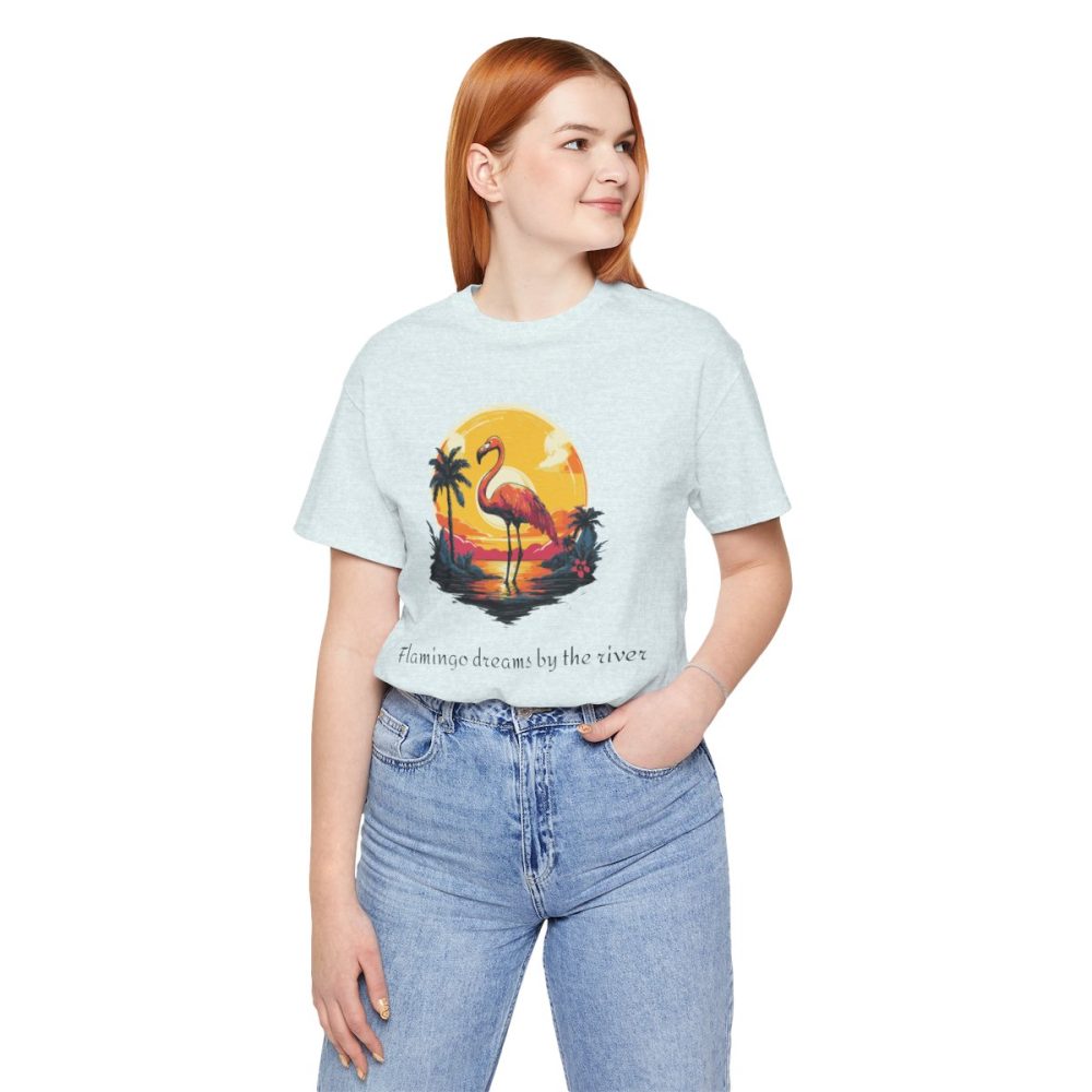 Flamingo Sunset – Unisex T-shirt