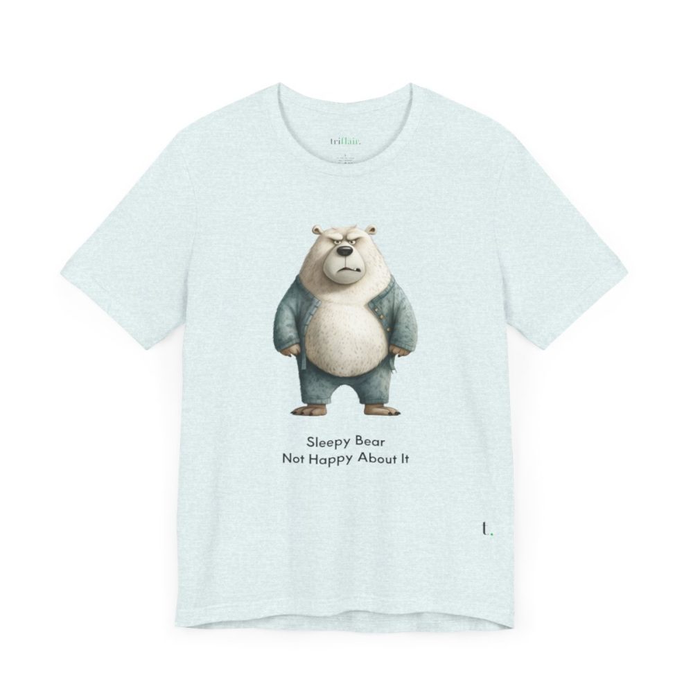 Sleepy Angry Polar Bear – Unisex T-shirt